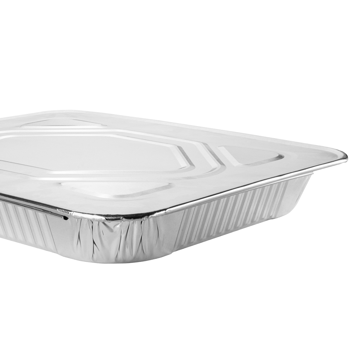 Karat Half Size Heavy-Duty Aluminum Foil Steam Table Pan, Shallow Depth — 100 ct — product photo 8