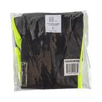 Karat High Visibility Reflective Safety Vest with Zipper Fastening (Black), Large — 1 pc — product photo 3