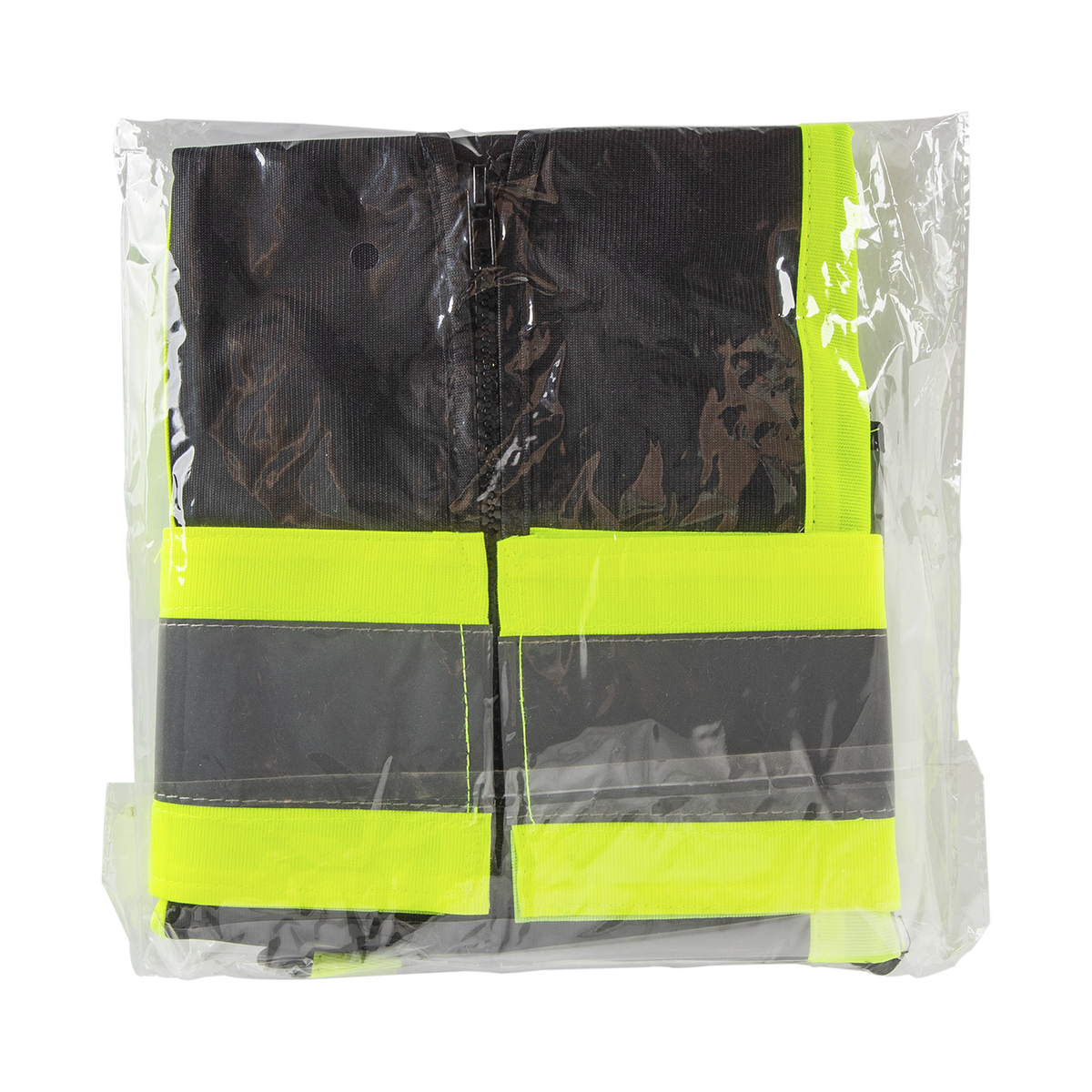 Karat High Visibility Reflective Safety Vest with Zipper Fastening (Black), Large — 1 pc — product photo 4