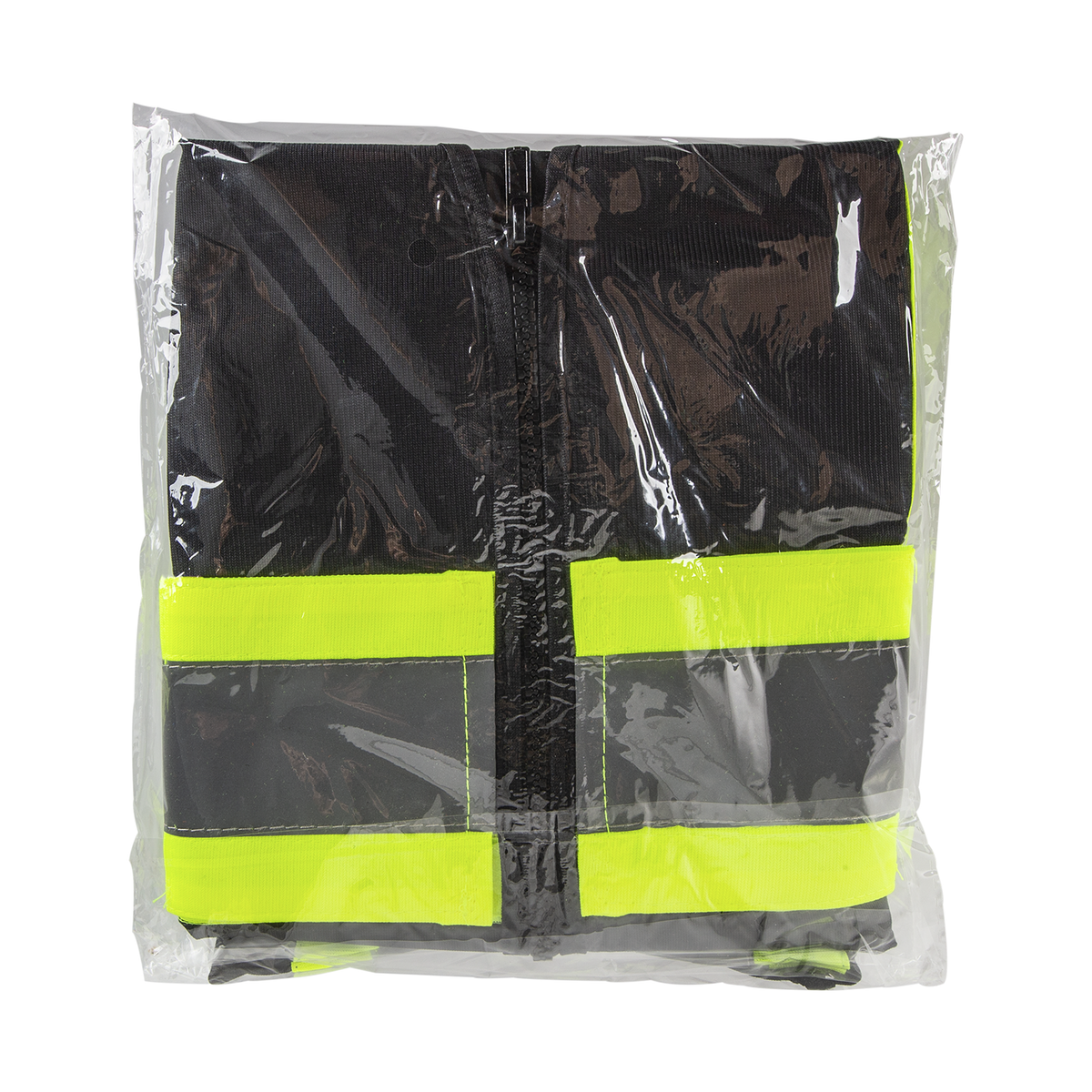 Karat High Visibility Reflective Safety Vest with Zipper Fastening (Black), X-Large — 1 pc — product photo 4