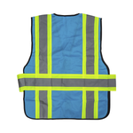Karat High Visibility Reflective Safety Vest with Zipper Fastening (Blue), Large — 1 pc — product photo 2