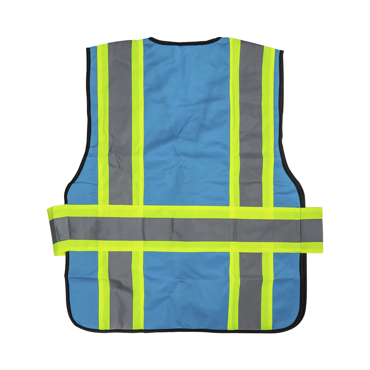 Karat High Visibility Reflective Safety Vest with Zipper Fastening (Blue), Large — 1 pc — product photo 2