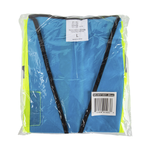 Karat High Visibility Reflective Safety Vest with Zipper Fastening (Blue), Large — 1 pc — product photo 3