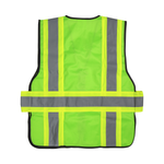 Karat High Visibility Reflective Safety Vest with Zipper Fastening (Green), Large — 1 pc — product photo 2