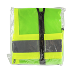 Karat High Visibility Reflective Safety Vest with Zipper Fastening (Green), Large — 1 pc — product photo 4