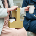 Karat Kraft Drink Carrier with Handle, for 2 Cups (10-32 oz), Paperboard — 250 ct — product photo 3