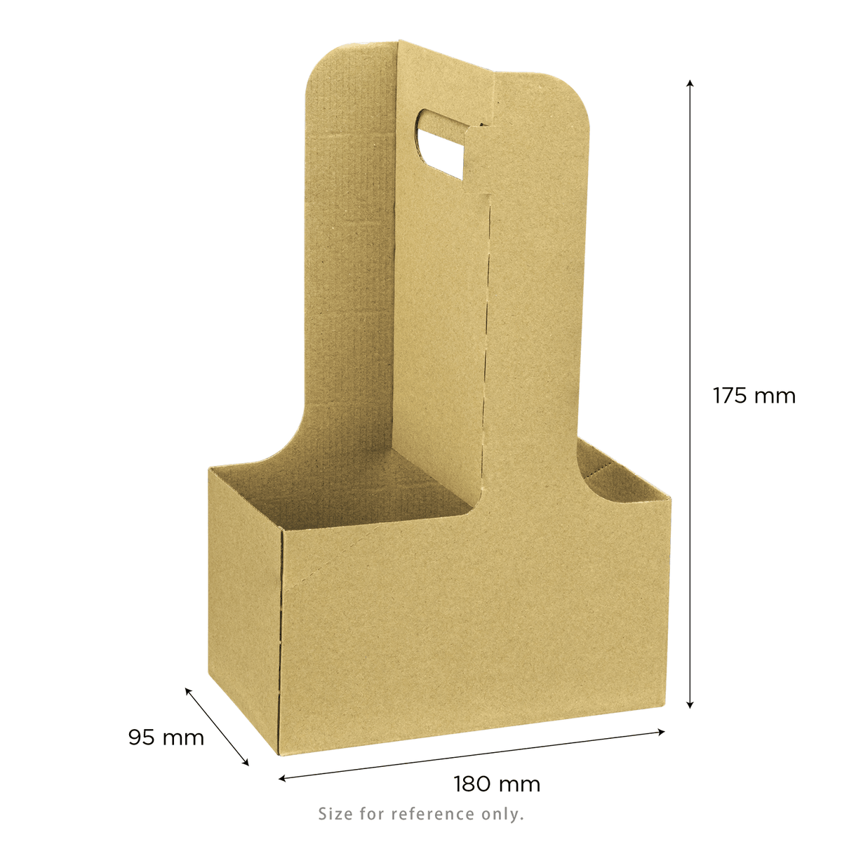Karat Kraft Drink Carrier with Handle, for 2 Cups (10-32 oz), Paperboard — 250 ct — product photo 5