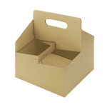 Karat Kraft Drink Carrier with Handle, for 4 Cups (12-32 oz), Paperboard — 200 ct — product photo 2