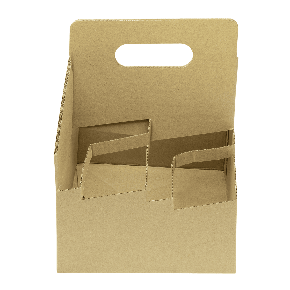 Karat Kraft Drink Carrier with Handle, for 4 Cups (12-32 oz), Paperboard — 200 ct — product photo 5