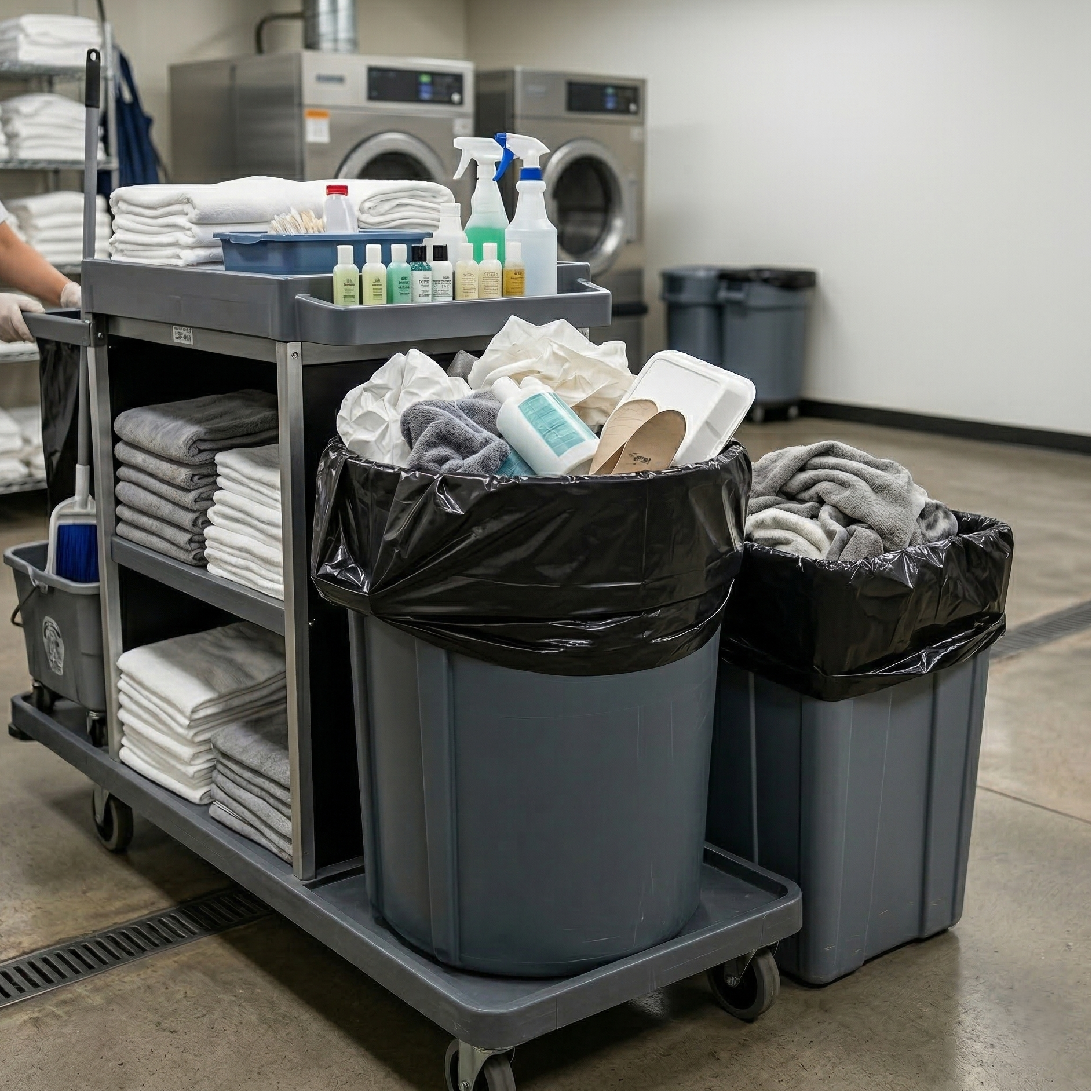 Karat Low Density 40-45 Gallon Trash Bags (40" x 46"), 1.5 Mil — 100 Bags