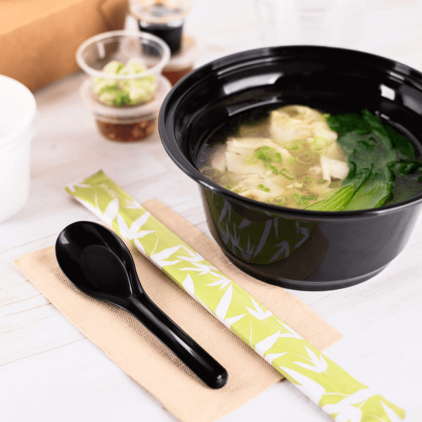 Karat Med-Heavy Weight Asian Soup Spoon, Black — 1,000 ct — product photo 4