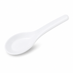 Karat Med-Heavy Weight Asian Soup Spoon, White — 1,000 ct — product photo 2