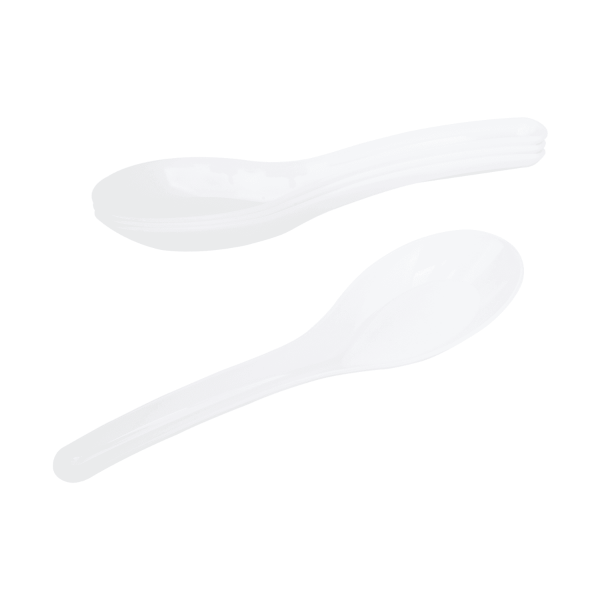 Karat Med-Heavy Weight Asian Soup Spoon, White — 1,000 ct — product photo 6