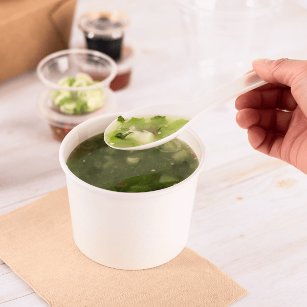Karat Med-Heavy Weight Asian Soup Spoon, White — 1,000 ct — product photo 12