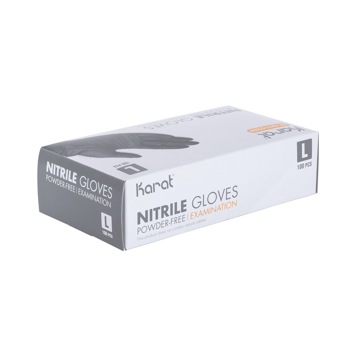 Karat Nitrile Gloves, Latex-Free, Powder-Free, Black, Large — 1,000 ct — product photo 4