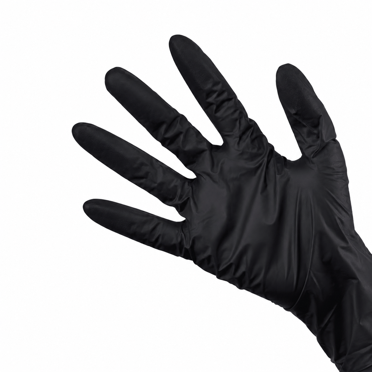 Karat Nitrile Gloves, Latex-Free, Powder-Free, Black, Medium — 1,000 ct — product photo 2