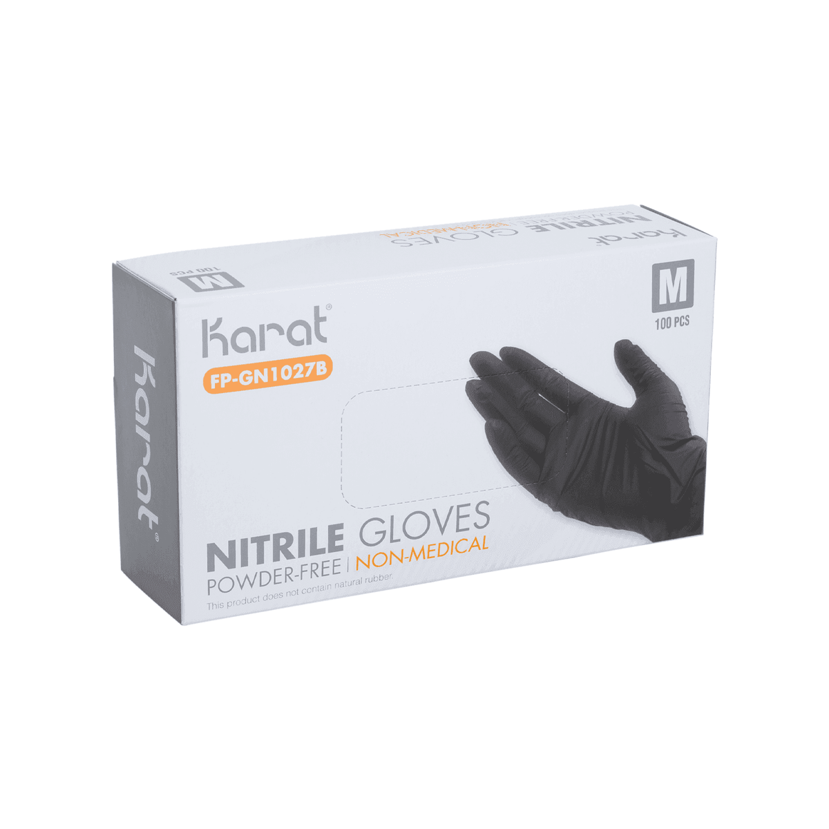 Karat Nitrile Gloves, Latex-Free, Powder-Free, Black, Medium — 1,000 ct — product photo 5