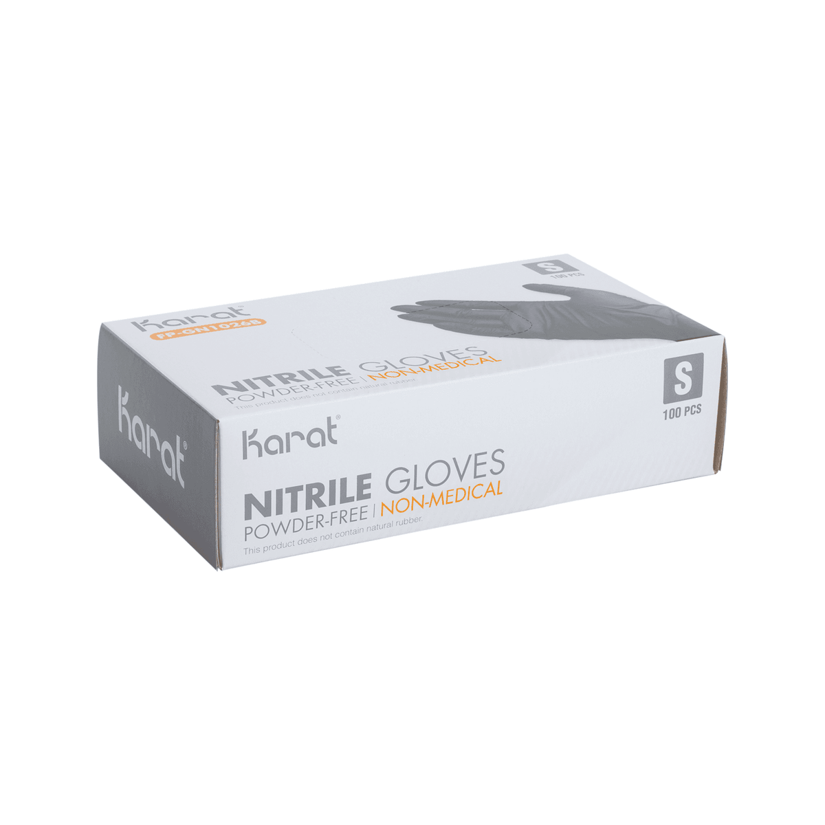 Karat Nitrile Gloves, Latex-Free, Powder-Free, Black, Small — 1,000 ct — product photo 5