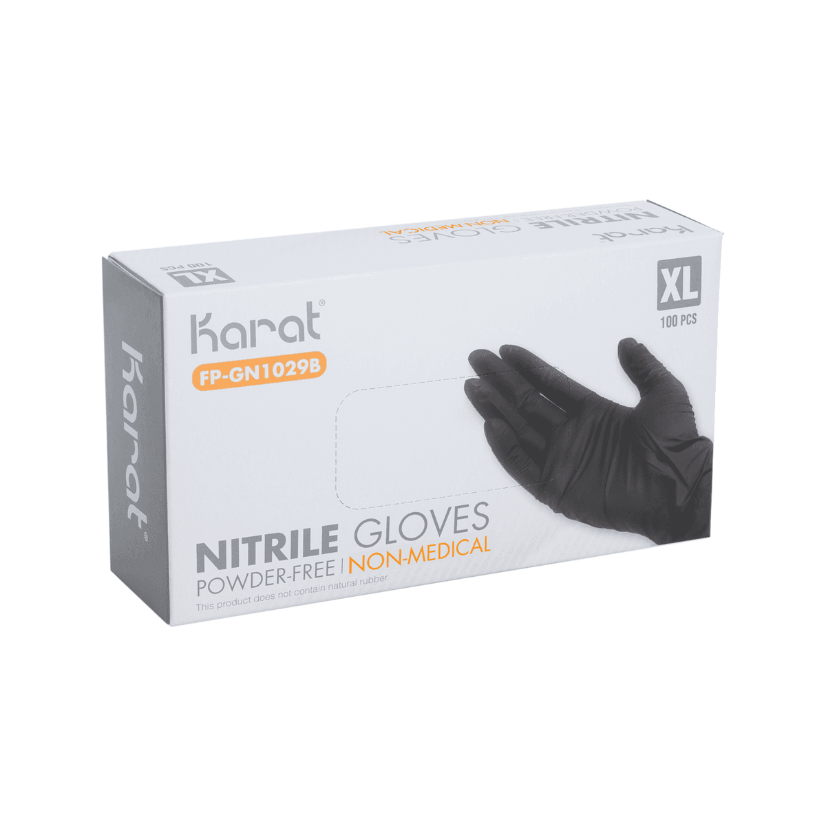 Karat Nitrile Gloves, Latex-Free, Powder-Free, Black, X-Large — 1,000 ct — product photo 6