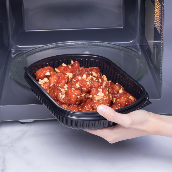 Karat OPS Lid for 24 oz Microwaveable Take-Out Box, Clear — 300 ct — product photo 3