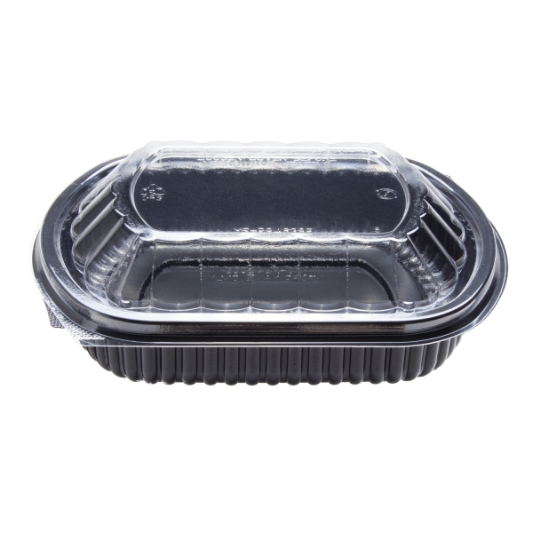Karat OPS Lid for 24 oz Microwaveable Take-Out Box, Clear — 300 ct — product photo 8
