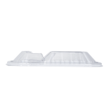 Karat OPS Lid for 36 oz Microwaveable Take-Out Box, 2-Compartment, Clear — 300 ct — product photo 3