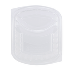 Karat OPS Lid for 36 oz Microwaveable Take-Out Box, 2-Compartment, Clear — 300 ct — product photo 4