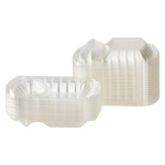 Karat OPS Lid for 36 oz Microwaveable Take-Out Box, 2-Compartment, Clear — 300 ct — product photo 5