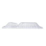 Karat OPS Lid for 36 oz Microwaveable Take-Out Box, 3-Compartment, Clear — 300 ct — product photo 4