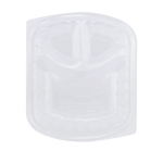 Karat OPS Lid for 36 oz Microwaveable Take-Out Box, 3-Compartment, Clear — 300 ct — product photo 5