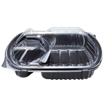 Karat OPS Lid for 36 oz Microwaveable Take-Out Box, 3-Compartment, Clear — 300 ct — product photo 7