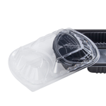 Karat OPS Lid for 36 oz Microwaveable Take-Out Box, 3-Compartment, Clear — 300 ct — product photo 8