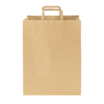 Karat Paper Barrel Sack Bag with Flat Handle — 300 ct — 1/6