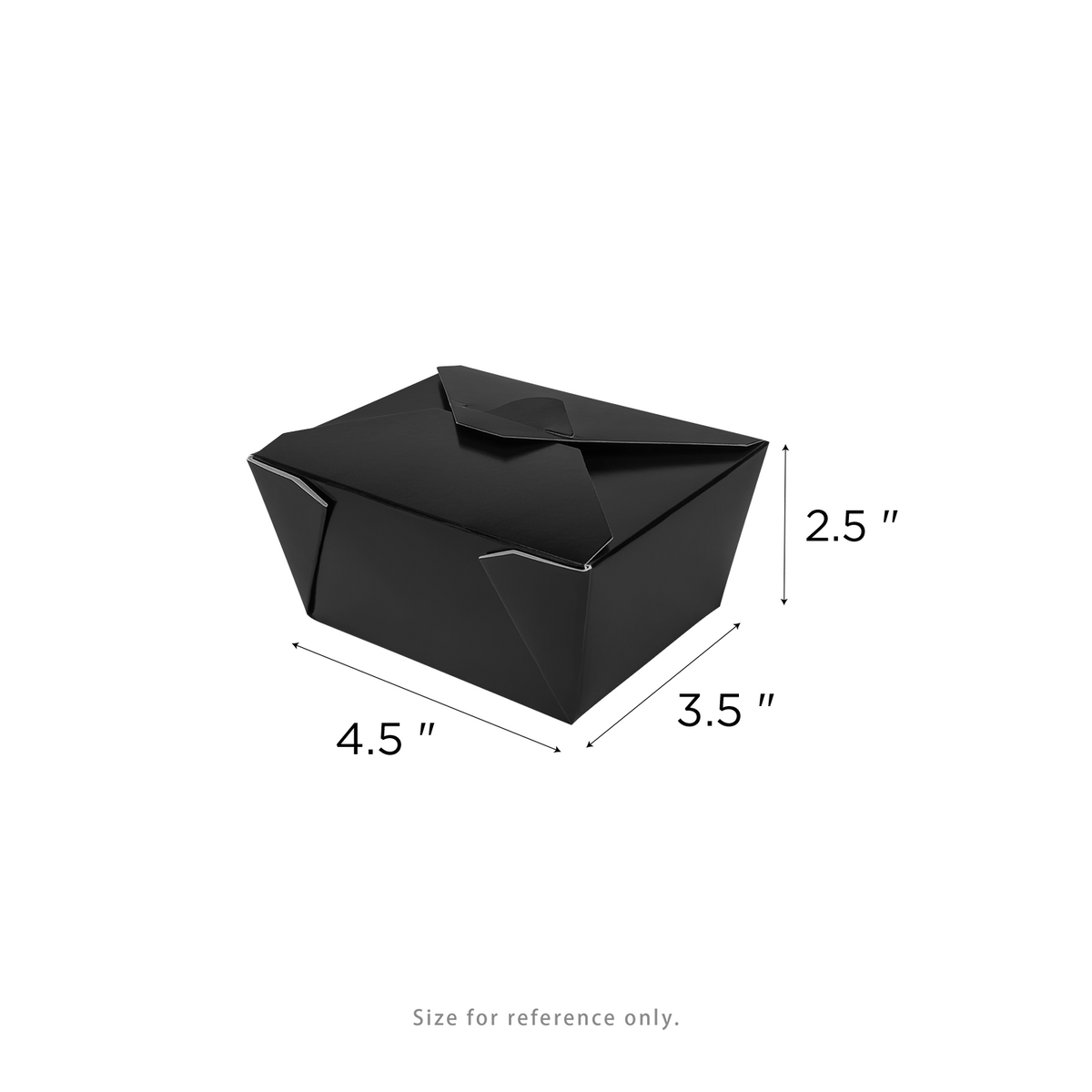 Karat Paper Fold To-Go Containers, 30 fl oz, Black — 450 ct — product photo 5