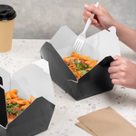 Karat Paper Fold To-Go Containers, 48 fl oz, Black — 300 ct — product photo 4