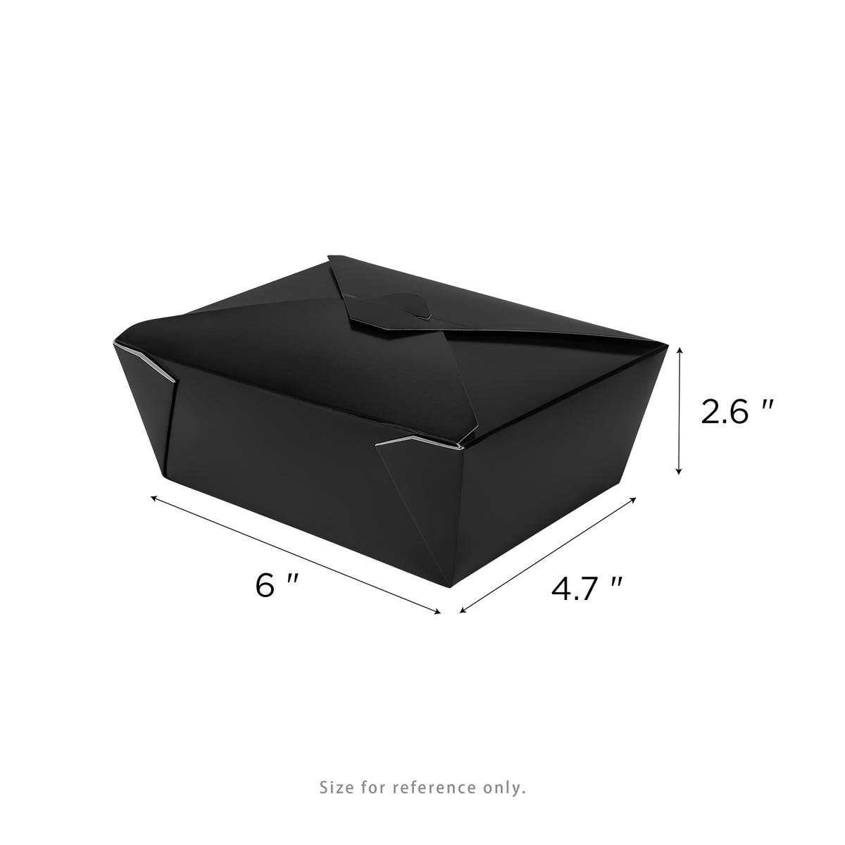 Karat Paper Fold To-Go Containers, 48 fl oz, Black — 300 ct — product photo 5