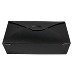 Karat Paper Fold To-Go Containers, 54 fl oz, Black — 200 ct — product photo 2