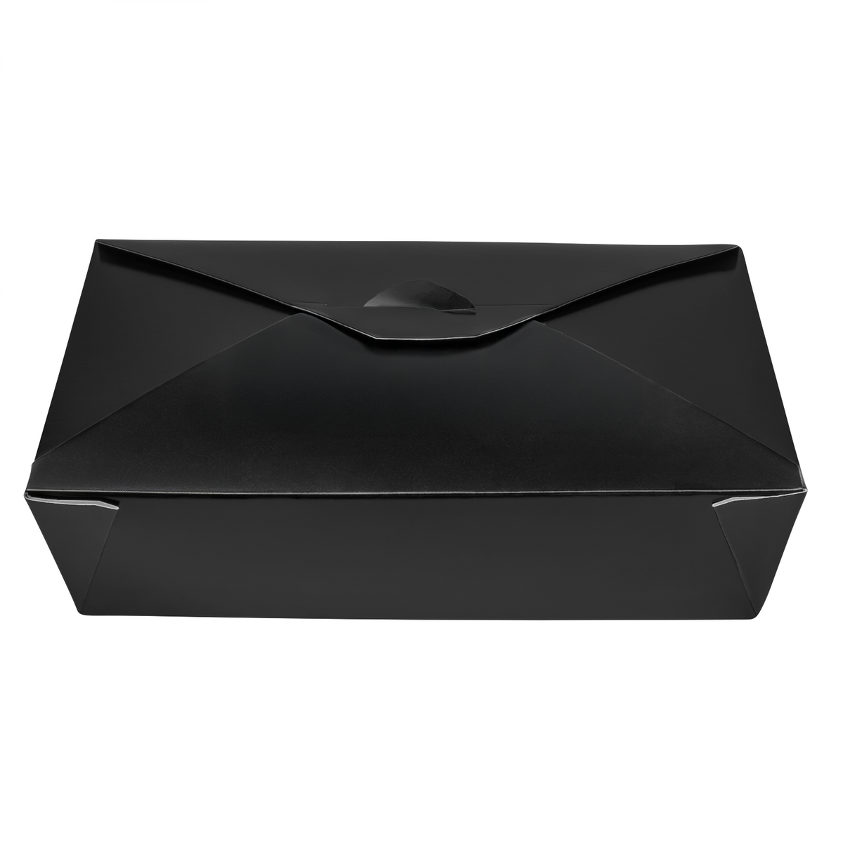 Karat Paper Fold To-Go Containers, 54 fl oz, Black — 200 ct — product photo 2