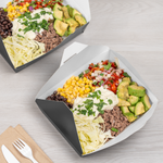 Karat Paper Fold To-Go Containers, 54 fl oz, Black — 200 ct — product photo 3