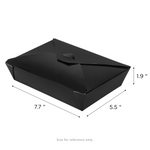 Karat Paper Fold To-Go Containers, 54 fl oz, Black — 200 ct — product photo 5