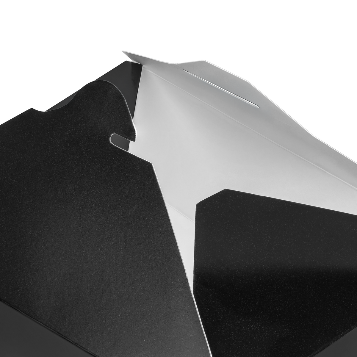 Karat Paper Fold To-Go Containers, 54 fl oz, Black — 200 ct — product photo 6