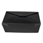 Karat Paper Fold To-Go Containers, 76 fl oz, Black — 200 ct — product photo 2
