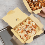 Karat Paper Folding Take-Out Container, Vented Holes, 27 fl. oz, Kraft — 200 ct — product photo 4