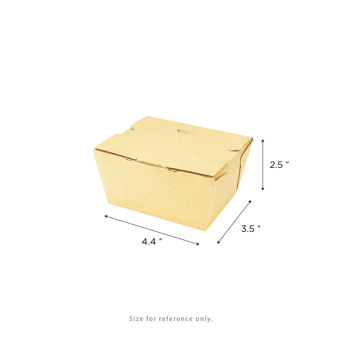 Karat Paper Folding Take-Out Container, Vented Holes, 27 fl. oz, Kraft — 200 ct — product photo 5