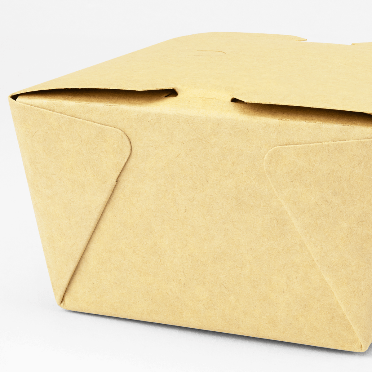 Karat Paper Folding Take-Out Container, Vented Holes, 27 fl. oz, Kraft — 200 ct — product photo 6