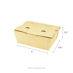 Karat Paper Folding Take-Out Container, Vented Holes, 45 fl. oz, Kraft — 300 ct — product photo 5