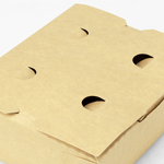 Karat Paper Folding Take-Out Container, Vented Holes, 45 fl. oz, Kraft — 300 ct — product photo 6
