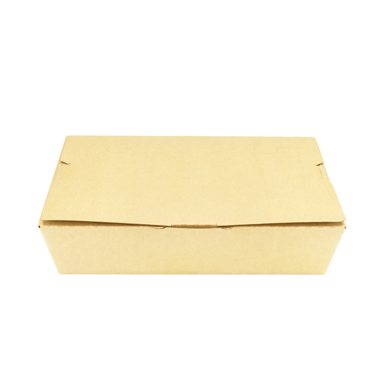 Karat Paper Folding Take-Out Container, Vented Holes, 46 fl. oz, Kraft — 200 ct — product photo 2