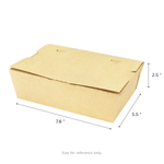 Karat Paper Folding Take-Out Container, Vented Holes, 63 fl. oz, Kraft — 200 ct — product photo 5