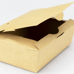 Karat Paper Folding Take-Out Container, Vented Holes, 63 fl. oz, Kraft — 200 ct — product photo 6